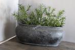 Stenen ovale pot Romy 37 x 20 x 15 cm, Ophalen of Verzenden, Nieuw