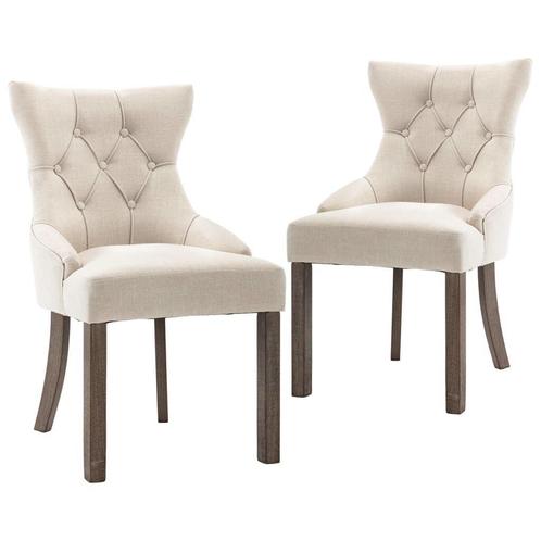 Stoelen Set Beige - Comfortabel & Stijlvol - Retourdeal, Huis en Inrichting, Stoelen, Twee, Overige kleuren, Nieuw, Ophalen of Verzenden