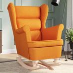 Schommelstoel Stof Donkergeel - Topdeal! Tweedekansje, Huis en Inrichting, Stoelen, Ophalen of Verzenden, Nieuw, Overige kleuren
