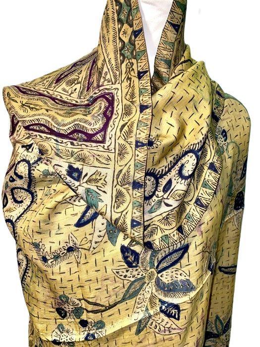 Geweven Batik - Java - Zijde - Indonesië - 21e eeuw, Antiek en Kunst, Kunst | Niet-Westerse kunst