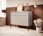 Dressoir beige zwart 104x39x83 cm opbergkast hotel chique, Huis en Inrichting, Kasten | Dressoirs, 100 tot 150 cm, Verzenden, Nieuw