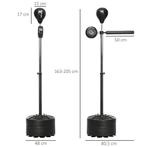 TRUUSK Bokszak en Boksstandaard - Met Punchingbal en Reflexs, Verzenden, Nieuw