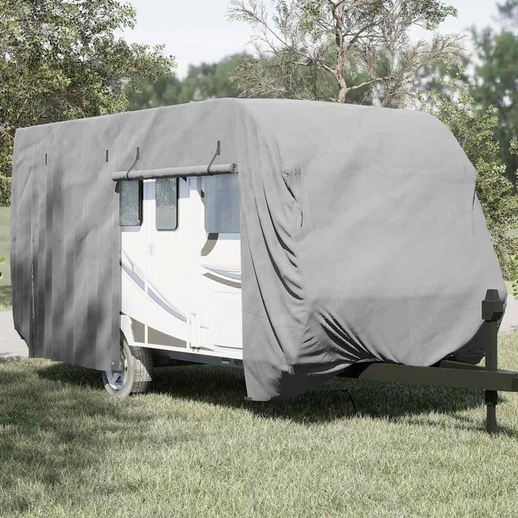 vidaXL Caravanhoes 550x250x220 cm vliesvlies grijs, Auto diversen, Auto-accessoires, Nieuw, Verzenden