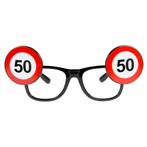 Bril 50 Jaar Verkeersbord, Hobby en Vrije tijd, Feestartikelen, Verzenden, Nieuw