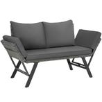 Wicker-loungesofa Sintra, verstelbare armleuningen, 2in1 - g, Tuin en Terras, Tuinsets en Loungesets, Verzenden, Nieuw
