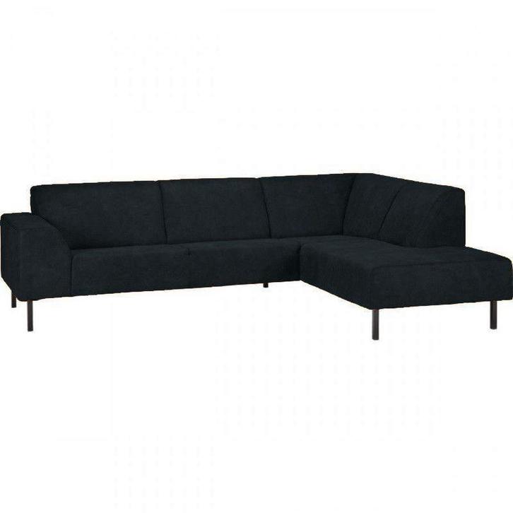 Hoekbank Maastricht - hoekbanken - Zwart, Huis en Inrichting, Banken | Sofa's en Chaises Longues, Nieuw, Stof