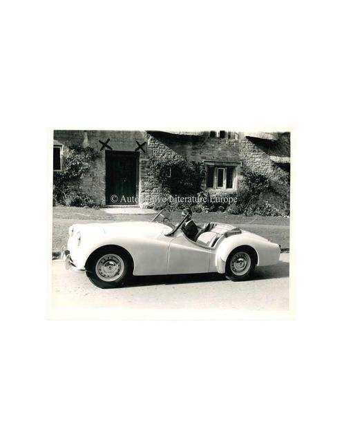 1955 TRIUMPH TR3 CABRIOLET PERSFOTO, Boeken, Auto's | Folders en Tijdschriften