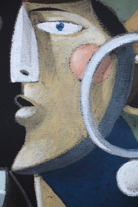 Jone Hopper - Petit buste, Antiek en Kunst, Kunst | Schilderijen | Modern
