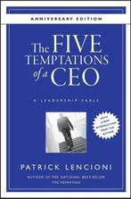 The Five Temptations of a CEO | 9780470267585 | Patrick M., Zo goed als nieuw, Patrick M. (Emeryville Lencioni