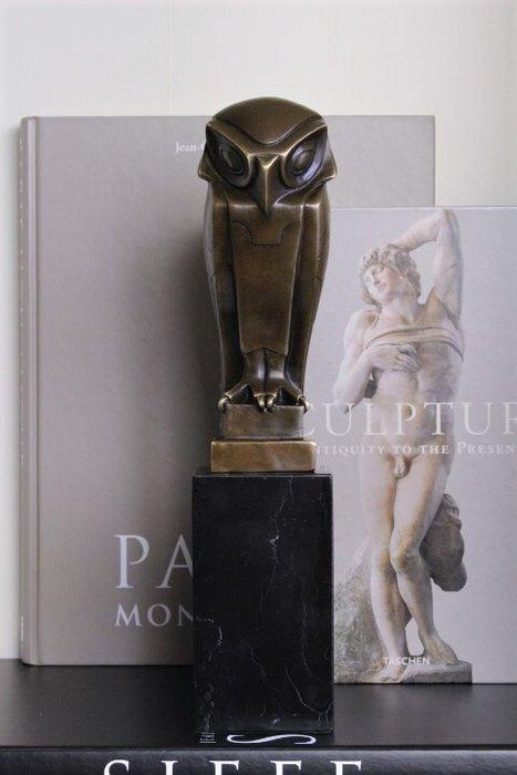 after Johan Coenraad Altorf - sculptuur, Owl - 2,8 kg - 33, Antiek en Kunst, Curiosa en Brocante