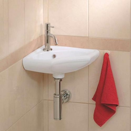 Xellanz Trevi Hoekfonteinset Compleet Wit, Doe-het-zelf en Verbouw, Sanitair, Nieuw, Ophalen of Verzenden