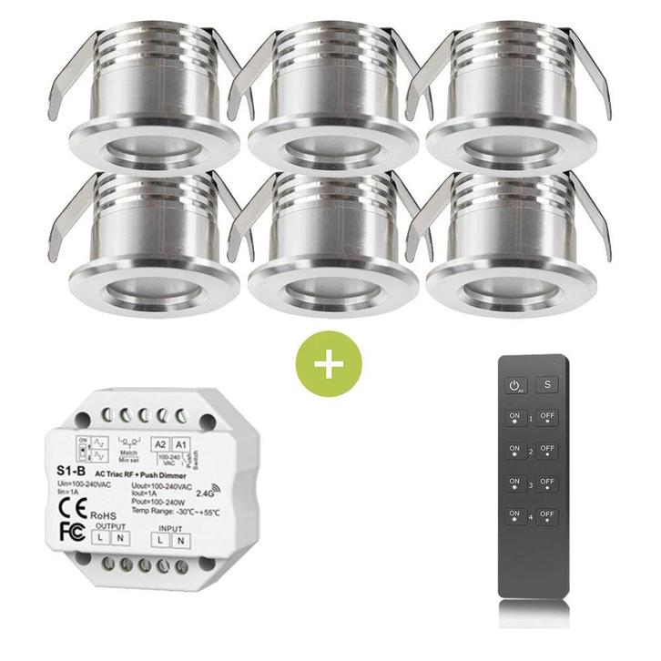 Bundel | LED Veranda inbouwspot | Ø31mm | 1.5 W, Huis en Inrichting, Lampen | Spots, Led, Nieuw, Plafondspot of Wandspot, Ophalen of Verzenden
