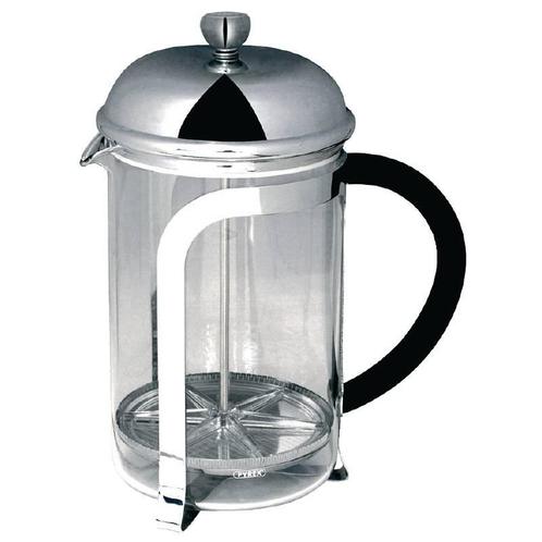 Verchroomde cafetiere 6 Kops HorecaTraders, Zakelijke goederen, Horeca | Keukenapparatuur, Verzenden