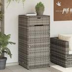 vidaXL Tuinkast 55x55x111 cm poly rattan grijs, Verzenden, Nieuw