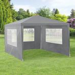 Paviljoen partytent met 4 zijwanden 4x3x2,55 m donkergrijs, Tuin en Terras, Partytenten, Verzenden, Nieuw