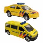 Nederlandse ambulance speelgoed modelauto set 2-dlg beide .., Nieuw, Ophalen of Verzenden