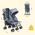 Kinderwagen tweeling - Buggy - Wandelwagen - Kinderbuggy - G, Verzenden, Zo goed als nieuw