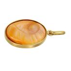 Hanger - 18 karaat Geel goud, Schelp