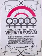 tweede echte nationale vrouwenfestival (lijst optie), Verzamelen, Posters, Verzenden, Nieuw, Overige onderwerpen, Met lijst