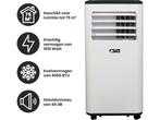TechnoLife TL-9001 - Mobiele Airco - 9000 BTU - Wit/Zwart, Witgoed en Apparatuur, Airco's, Verzenden, Nieuw