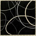 Modern Tapijt met Abstract Wit en Grijze Lijnen, Ophalen of Verzenden, Nieuw