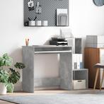 vidaXL Bureau Beton Eiken 106x40x88,5 cm Geengineerd Hout, Huis en Inrichting, Verzenden, Nieuw