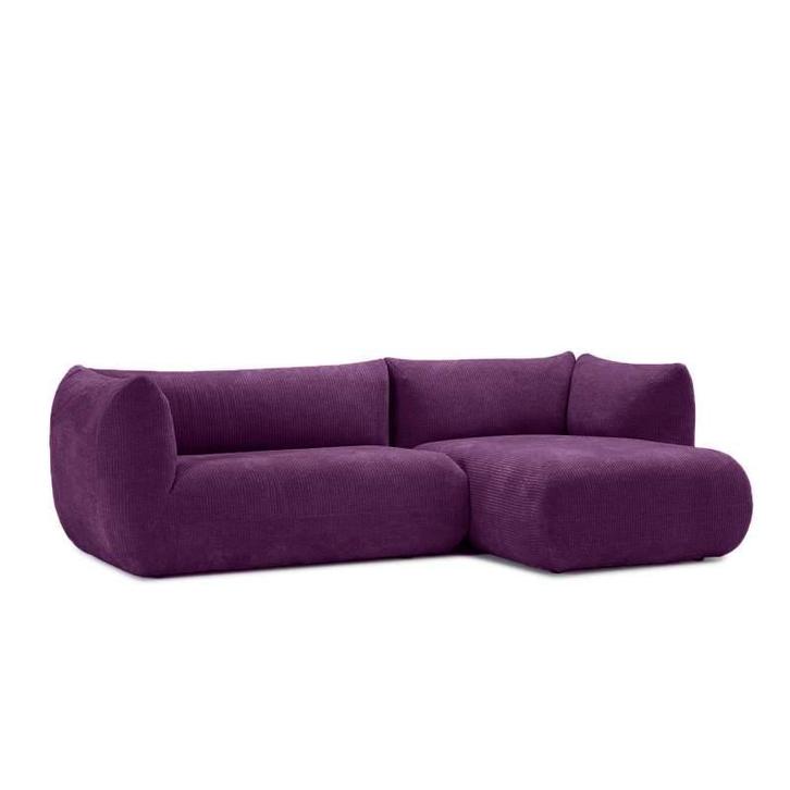 Loungebank Veendam - loungebanken - Paars, Huis en Inrichting, Banken | Sofa's en Chaises Longues, Nieuw, Stof