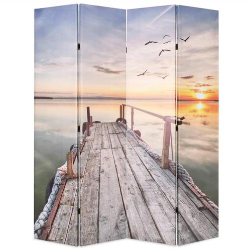 vidaXL Kamerscherm inklapbaar meer 160x170 cm, Huis en Inrichting, Woonaccessoires | Kamerschermen, Nieuw, Verzenden