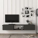 [en.casa] Tv-meubel Paltamo zwevend 180x31x29,5 cm antraciet, Nieuw, Verzenden
