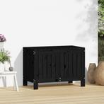 Tuinbox 76x42,5x54 cm massief grenenhout zwart (Partytenten), Tuin en Terras, Tuinhuizen, Verzenden, Nieuw