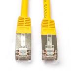 Netwerkkabel | Cat5e F/UTP | 2 meter (100% koper, Geel), Nieuw, Verzenden