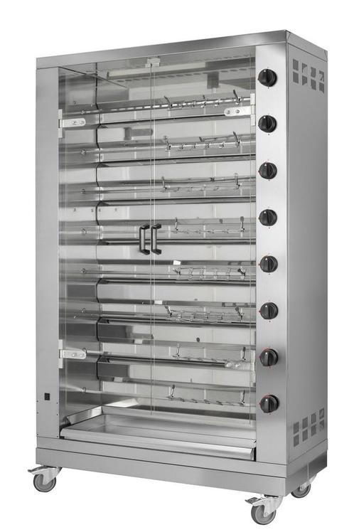 GGM Gastro | Kippengrill op gas - 47,6kW - met 8 spiesen |, Zakelijke goederen, Horeca | Overige, Verzenden