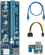 6-pins aangedreven PCI-E PCI Express Riser - VER 006C - 1X, Gelopen, Verzenden