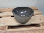 Boomer waskom / fontein – Ø 21-23 x 12 cm – riviersteen, Ophalen of Verzenden, Nieuw, Steen, Bad
