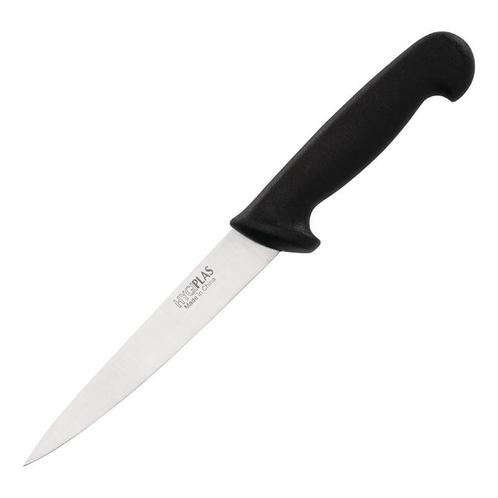 Fileermes RVS zwart | 15(l)cm Hygiplas, Zakelijke goederen, Horeca | Keukenapparatuur, Nieuw in verpakking, Verzenden
