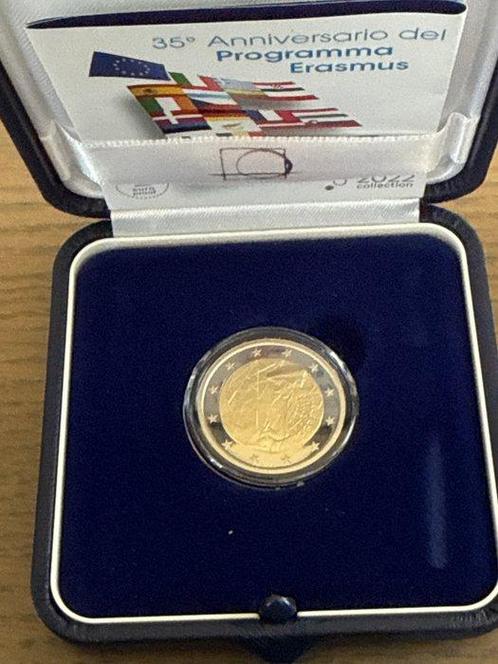 Italië. 2 Euro 2022 Erasmus + Polizia di Stato (2 stuks), Postzegels en Munten, Munten | Europa | Euromunten