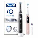 Oral-B Elektrische Tandenborstel iO 6 Zwart & Roze 1 set, Witgoed en Apparatuur, Nieuw, Verzenden
