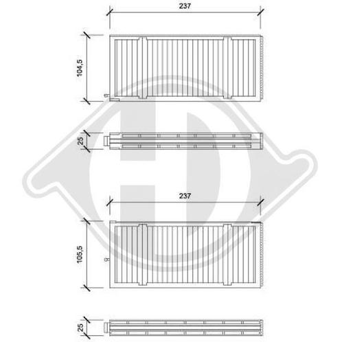 BINNENFILTER VOOR HYUNDAI TERRACAN HP 2001-2003 97030H1742, Auto-onderdelen, Filters, Nieuw, Ophalen of Verzenden