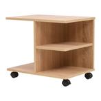 vidaXL Plankenkast verrijdbaar 50x35x42 cm eikenkleur, Huis en Inrichting, Verzenden, Nieuw, 50 tot 100 cm, Minder dan 100 cm