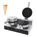 GGM Gastro | Wafelijzer - Dubbel - Handmatig - 2,6 kW - voor, Zakelijke goederen, Horeca | Keukenapparatuur, Verzenden, Nieuw in verpakking