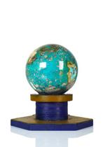 Zeldzame formatie - Turquoise kristallen bol – Echt