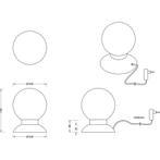 LED Tafellamp - Trion Princy - 3W - Warm Wit 3000K - Dimbaar, Huis en Inrichting, Lampen | Tafellampen, Ophalen of Verzenden, Nieuw