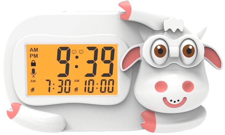 Eco Toys Koe Wit Digitale Kinderwekker Slaaptrainer, Kinderen en Baby's, Kinderkamer | Inrichting en Decoratie, Nieuw, Verzenden