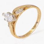 14K Gouden ring - 0,52CT Diamanten, Sieraden, Tassen en Uiterlijk, Ringen, Nieuw, Goud, Goud, Met edelsteen