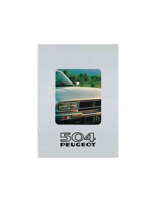 1981 PEUGEOT 504 COUPE | CABRIOLET BROCHURE NEDERLANDS, Boeken, Auto's | Folders en Tijdschriften, Peugeot