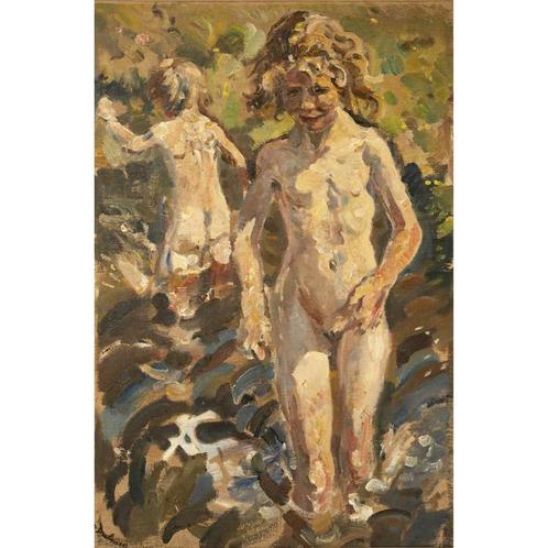 Erasmus van Dulmen Krumpelman, Spelende Kinderen in Rivier, Antiek en Kunst, Kunst | Schilderijen | Klassiek, Ophalen