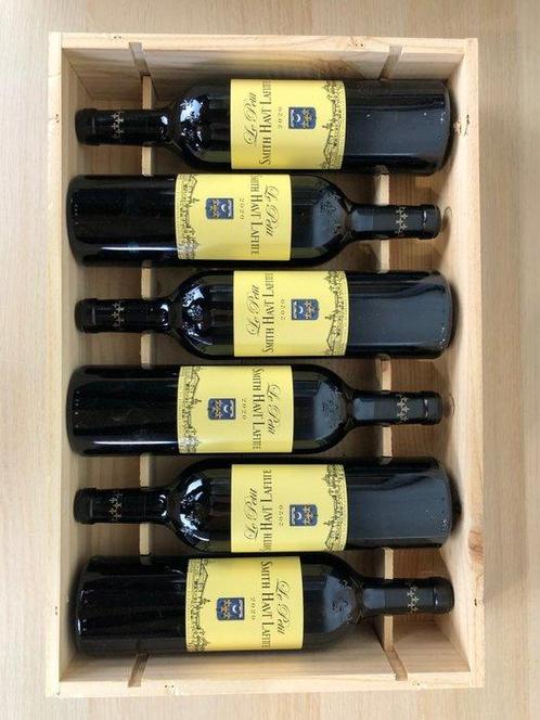 2020 Le Petit Smith Haut Lafitte - Bordeaux - 6 Flessen, Verzamelen, Wijnen