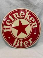 Emaille bord - emaille bord gebold Heineken - Emaille, Antiek en Kunst