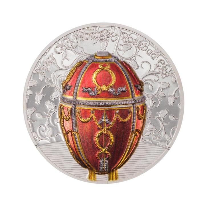 Zilveren munt rozenknop 2022 Proof 2 troy ounce, Postzegels en Munten, Edelmetalen en Baren, Verzenden