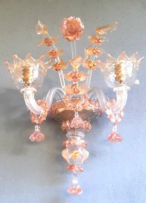 Wandkandelaar - Muranoglas, Antiek en Kunst, Antiek | Lampen